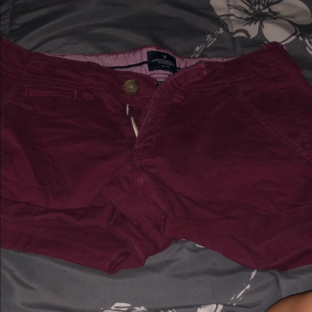 American Eagle Maroon Shorts